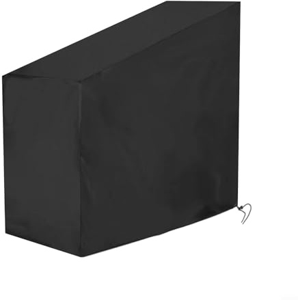 Copertura fissa per bicicletta, impermeabile, in tessuto oxd 210D, protezione da polvere, luce solare, umidità, con chiusura a cordino, facile da pulire, per palestra o casa (nero, 123 x 58 x 113/142