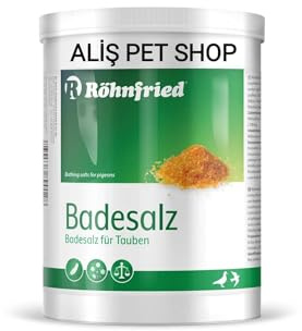 Röhnfried Badesalz Natürlich Stark 800 g Vogelbad für Tauben und Ziervögel | Badesalz ohne Insektizid – 800-g-Dose für Tauben und Ziervögel