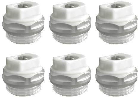 Ensemble de vannes de purge de radiateur en acier pour systèmes de chauffage - Accessoires d'installation sans tracas pour radiateurs