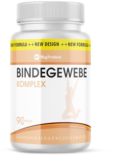 Bindegewebe Komplex Kapseln | reich an Vitaminen & Mineralstoffen | einfache Anwendung | Inhalt 90 Kapseln