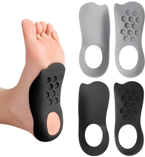 UIEXAY 2 Paires Bandages De Voûte Plantaire, Soutien Voute Plantaire Femmes Hommes Bandage Fasciite Plantaire Respirant Semelle Voute Plantaire Pour Pieds Plats Voûte