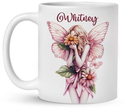 Coffee Mug Awesome Flower Fairy, Customized Mystical Fairy Ceramic Cup Personalised Mug Funny Tea Cup for Kitchenware Men Women Office 330Ml
