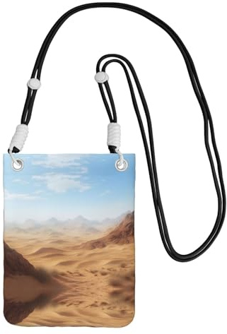 BOXILTD Ökenhög telefonväska crossbody – mobiltelefon crossbody-väska med justerbar rem för daglig användning och pendling