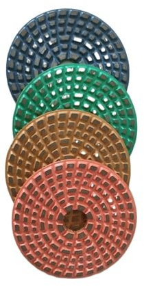SHENGG Almohadilla de pulido de unión de Metal de 100mm y 4 pulgadas for disco de Pulido de metales de mármol for muela de hormigón for hormigón de granito(200,5inch 125mm)