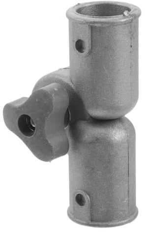FRCOLOR Drehbarer Winkelaufsatz Verstellbarer Winkeladapter für Verlängerungsstange aus Aluminiumlegierung mit Flexiblem Gelenk Passend für Mop und Besenstiele für Fensterreinigung