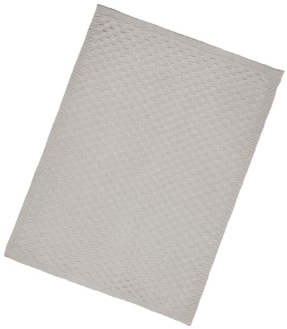 Alvi Baby Strickdecke 75x100 cm Karo grau
