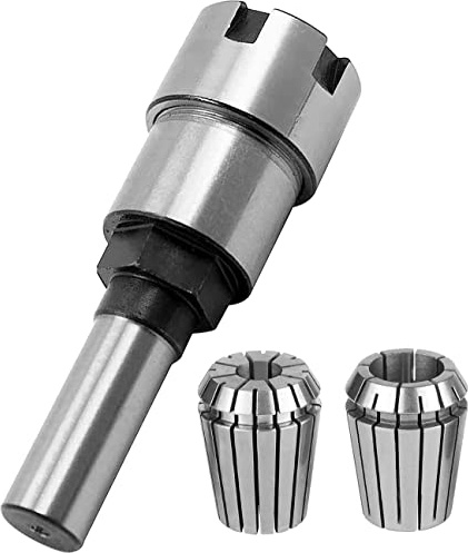 KEWAYO Primavera collet set, 6,6mm Fresa per estensione della macchina per incidere della, Supporto per Mandrino Estensibile con un ER20 pinza a molla (6.6mm)
