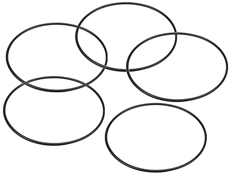 PATIKIL 10 Stück Dichtungsringe O-Ringe Gummidichtung 100mm AD 95mm ID 2.65mm Breite Nitrilgummi Unterlegscheibe Dichtungssatz Gummischeiben für Wasserhahn Autoreparatur Schwarz