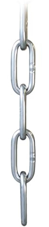 Rundstahlkette langgliedrig Ø 8 mm Edelstahl V4A Kette Edelstahlkette DIN 763 DIN763 Rundgliederkette Stahlkette Ankerkette Absperrkette VA A4 Rohr 1 Stück AISI316 AISI 316 Boot