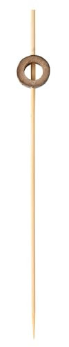 FRANZ MENSCH 1000 Stück NATUREStar Fingerfood Spieße Rad| Bambus, L: 12cm, schwarz, Karton, Fingerfood Spieße, Cocktailspieße, Partyspieße