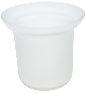 BESTYASH Toilettenbürstenhalter Aus Frosted Glas Wc-Bürstenhalter Für Badezimmer 4.33 Zoll Stand Für Ordentliche Aufbewahrung Im Bad Für Haus Hotel Büro