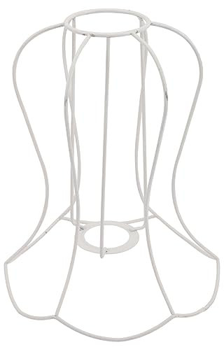 SHINEOFI Telaio Per Paralume Fai Da Te Supporto Per Lampadario e Lampade Da Tavolo Realizzato in Ferro Resistente Bordi Lisci Antiruggine e Resistente Alla Corrosione