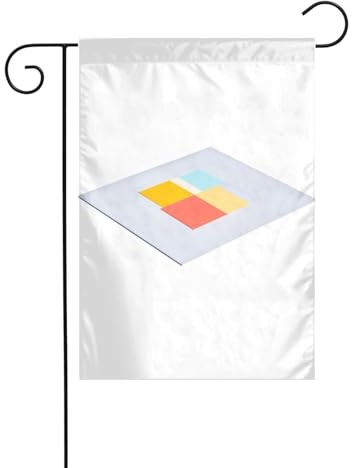 JKDGOJ Bandera de jardín con imagen de pensamiento colgante, bandera de patio al aire libre, adecuada para todas las estaciones, 12 x 18 pulgadas