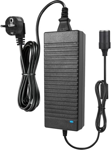 Adaptateur Prise Allume-Cigare, 120W 10A Adaptateur Glaciere Electrique 240V à 12V Adaptateur Secteur pour Voiture AC à DC Secteur Convertisseur Transformateur pour Gonfleur Pneu Aspirateur Glacière