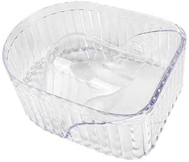 MotiveTech Recipiente para Remojo de Uñas Tazón Removedor de Esmalte Accesorio de Manicura Portátil Material Pp Fácil de Transportar Adecuado para Spa Y Hogar, Claro