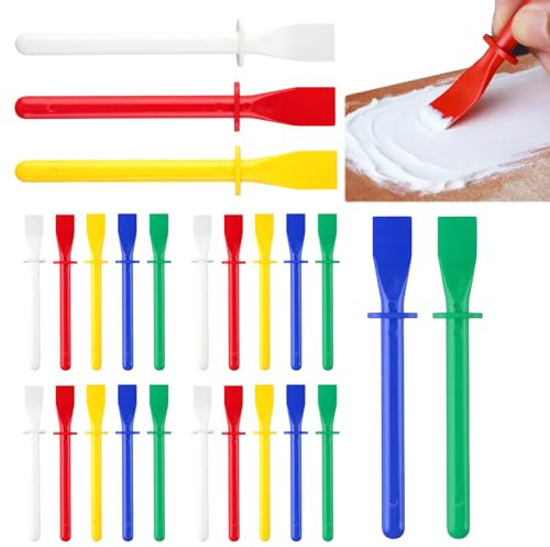 30 Pcs Glue Spreader, Glue Brush for Craft, Non-Stick Reusable Glue Smear Sticks for Handmade, DIY, Art Paper, Timber Handicrafts, Scrapbooking & Paper Craft