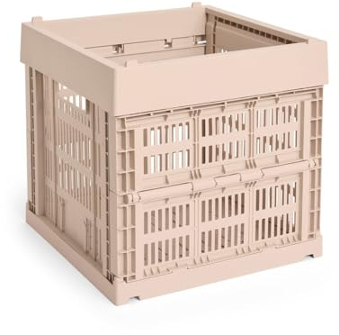 HAY - Colour Crate Korb Cube, 29,5 x 29,5 cm, powder, recycled