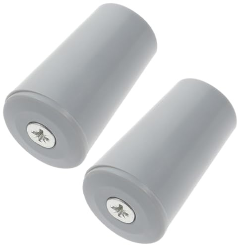 Mikikit Roller Shutter Stopper Blind Parts with Nut Core, Plastic Buffer Stoppers for Window Shades, Gray, 2pcs for Home and Office Roller Blind Replacement