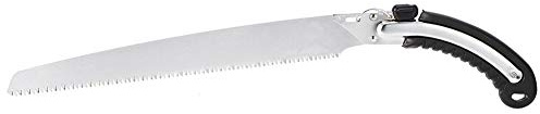 Garden Saw, SK4 Steel Curved Edge Pruning Saw, 20.3x1.7in 0.99lb with Sheath for Fruit Tree Felling Garden Use