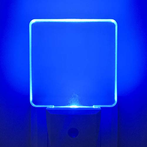 Greenic 2 Pezzi LED Luce Notturna da Presa con Sensore Crepuscolare Automatico Luce Notte Bambini 0.5 W Risparmio Energetico per Camera da Letto,Blu
