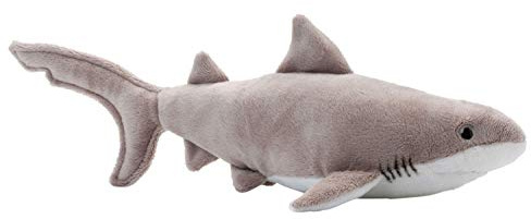 WWF 15176012 WWF00346 Plüsch Weißer Hai, realistisch gestaltetes Plüschtier, ca. 33 cm groß und wunderbar weich