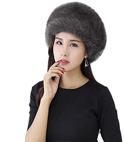LONTG Wintermütze Damen Herren Fellmütze Russische Pelzmütze mit Ohrenschutz Cossack Russenmütze Weiche Fliegermütze Winddicht Skimütze Kunstpelz Winter Hut Modische Damenmütze für Outdoor Skifahren