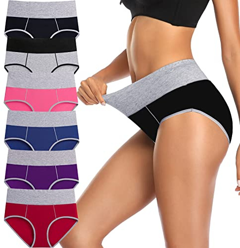 Annenmy Postpartum Underwear Women High Waisted Cotton Underwear Breathable C Section Panties Tummy Control Briefs