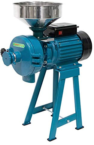 Grain Mills, Upgraded 3000W Wet Dry Cereals Grinder Electric Grain Grinder Corn Mill Heavy Duty 110V Commercial Grain Grinders Machine Rice Corn Grain Coffee Wheat Feed Mills with Funnel