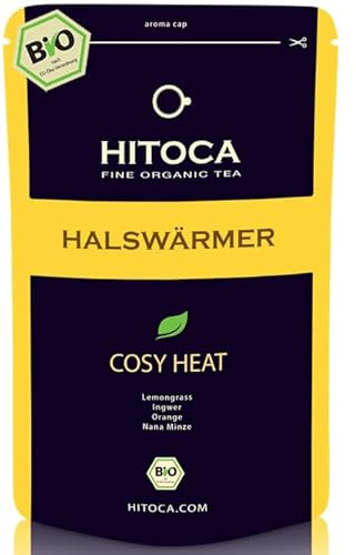 HITOCA® BIO Halswärmer Tee – Zitronengras Tee lose – Basischer Tee – Fastentee & Basentee – Organic Lemongrass Tea, 85 g, FSC, 85g