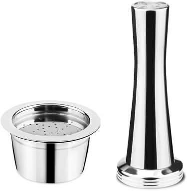 Wiederbefüllbare Kfee Kaffeekapsel aus Edelstahl Wiederverwendbare Refill-Kapsel Kaffeefilter für Caffitaly Tchibo Cafissimo ALDI Expressi Kaffeekapse