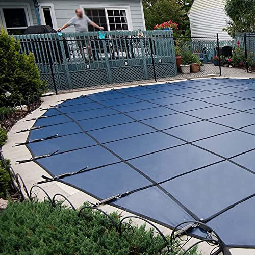ANUU Heavy Duty Winter Round Pool Cover 24ft/18ft/15ft/14ft/12ft/10ft/8ft/7ft/6ft/5ft/3ft, Large In-Ground Swimming Pool Safety Cover, Custom Size,12ft/3.7m