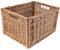 Creative Home Große Weidenkorb Aufbewahrungskorb | 40 x 30 x 24 cm (+/- 2 cm) | Handgeflochten, Haltbar | Korb Geflochten Naturkorb mit Griffen Aufbewahrung | Für Regal, Spielzeug, Werkzeuge, Bad korb