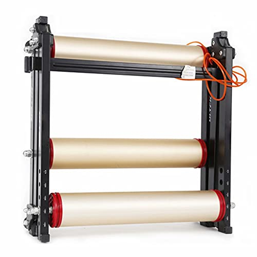 BAtlam Fahrrad-Trainingsplattform, Indoor Faltbarer Aluminiumlegierung Silent Turbo Trainer, Mountain Road Bike Cycling Roller Trainer Stand,Gold (Gold)
