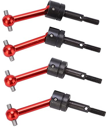 ZAWELIYO 4 Uds Eje de Transmisión CVD de Aleación de Aluminio TT02 Eje de Transmisión para TT02 1/10 Piezas de Actualización de Coche de Control Remoto (Rojo)