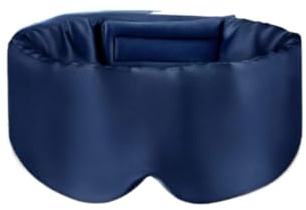 BOLLSEN - Deep Sleep Mask Seidenschlafmaske Maulbeerseide.Schlafhimmel - Seidenschlafmaske Maulbeerseide (3 Augenmasken,Marineblau)