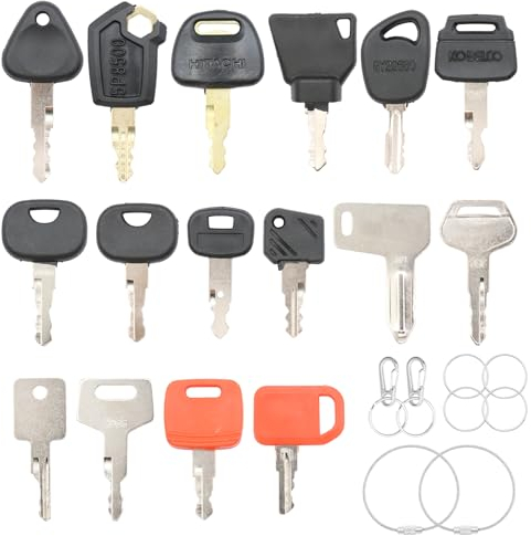 Scettar Jeu de clés universelles pour engins de chantier avec crochet/joints toriques, pelleteuse, clés pour machines, engins de chantier universels