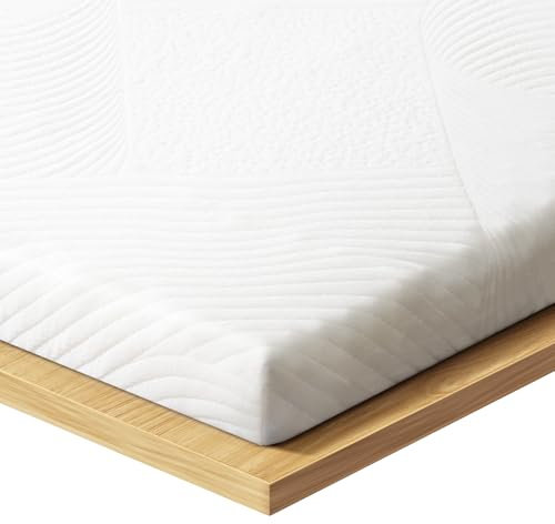 MISSCOZY Matratzen Topper 180x200cm, H5/H6 aus 8cm Höhe stüzender Kaltschaumkern, Öko-TEX® Zertifiziert für Boxspringbett und unbequemem Betten Schlafsofa, Waschbar, Weiß