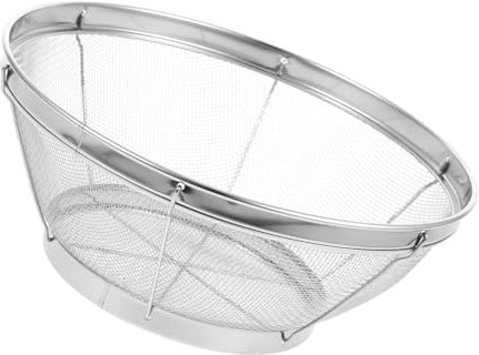 FUNNETOYU Colapasta Acciaio Inossidabile Per Frutta e Verdura Scolapasta Con Base Stabile Rete Fina Per Lavare Riso e Pasta Capacità Generosa Per Cucina Domestica