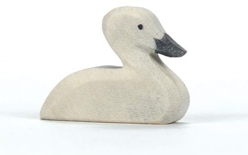 Ostheimer - 15905 - Schwan, klein, Holz, Handarbeit, 4,3cm x 3,3cm x 2,5cm