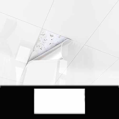 Dalle de Plafond Revêtements de Plafond Blanc pur pour Intérieur, Panneaux Muraux en PVC pour Décoration Murale en Vinyle / Plafond Popcorn, Lot de 6, 8, 16 et 50 Dalles de Plafond 30x60cm(1pack)