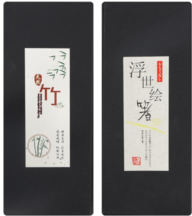 Palillos de Bambú Natural, 10 Pares Palillos de Bambú Natural Reutilizables, Aptos para Lavavajillas, Ideales Juego de Regalo para Platos Asiáticos, Sushi, Arroz y Fideos