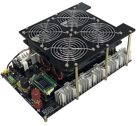 Chauffe Boulon Induction ZVS – Chauffage Par Induction 5000W/5kw, Machine De Panneaux PCB, Métal Fondu, Bobine, Pompe, Creuset, Alimentation Électrique(150ml crucible)