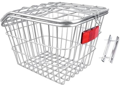 Luwecf Cesta Trasera para Bicicleta Portátil de Gran Capacidad, Fácil de Instalar, Cesta de Ciclismo para