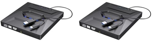 Onchdbfhuu 2X External DVD CD Writer Burner CD and DVD Player Type C/USB3.0 External DVD CD Drive for PC Laptop 11/10/8/7