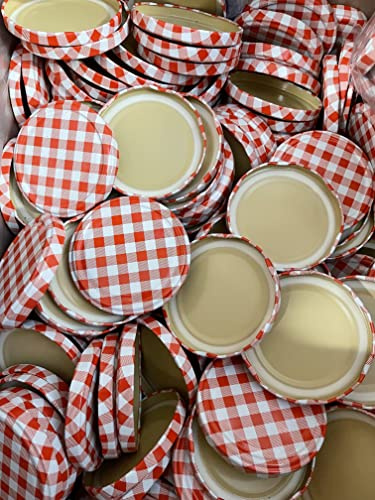 100 Schraubdeckel für Einmachgläser to 82 passend für 230/350/435ml/565ml
