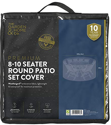 The Garden & Home Co Extra Large(8-10 seater) Round Patio Set Cover