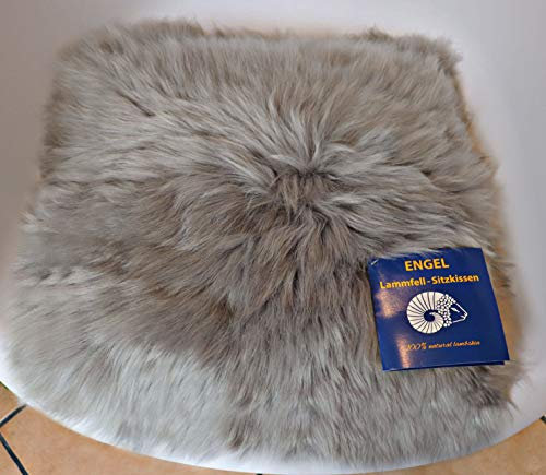 Reissner Lammfelle | NADI-30-SIL | Echtes Schaffell | hochwollig | quadratisch | 30x30cm Silber