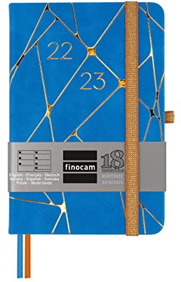 Finocam - Terminplaner 2022 2023 Minimal 18 Monate Wochenansicht Horizontal Juli 2022 bis Dezember 2023 (18 Monate) Geometric International, DIN A6 (M3-100x150 mm)