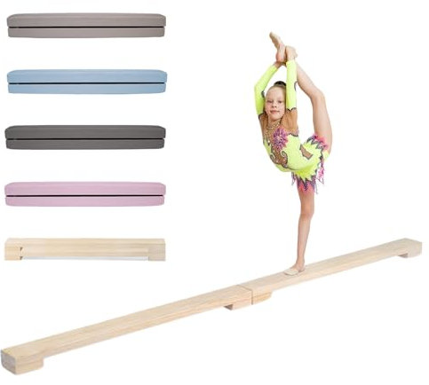 MAMOI® Schwebebalken für zuhause, Balancierbalken, Balken Turnen klappbar, Turngeräte Indoor, Balancieren und Turnbalken, Gymnastic Bar