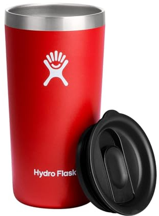 HYDRO FLASK - All Around Tumbler 355 ml (12 oz) with Closable Spill Proof Press-In Lid - Stainless Steel Double Wall Vacuum Insulated Travel Mug - Hot and Cold Drinks - BPA-Free Cup - Goji